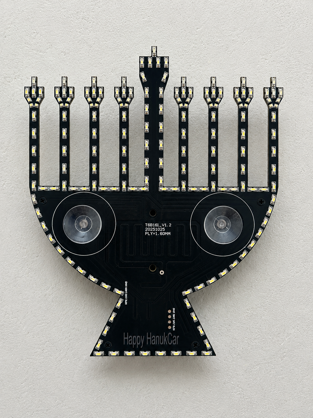 Happy HanukCar – Hanoukkia LED pour voiture